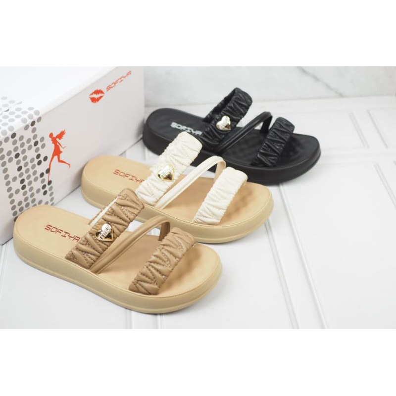 SANDAL TEPLEK WANITA IMPOR ORIGINAL SOFIYA 6980-32