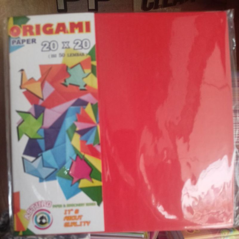 

Origami Asturo Kertas Lipat Warna isi 50Lembar (20cmx20cm)