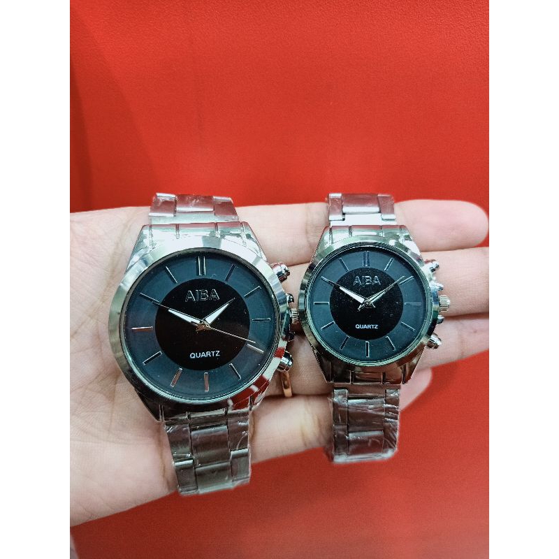 Jam Tangan Couple Alba Rantai Stainless