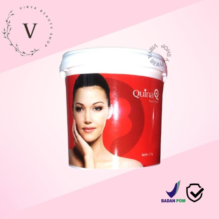 Quina Pearl Cream 1 kg / Cream Quina Kiloan BPOM - Cream Pelembab