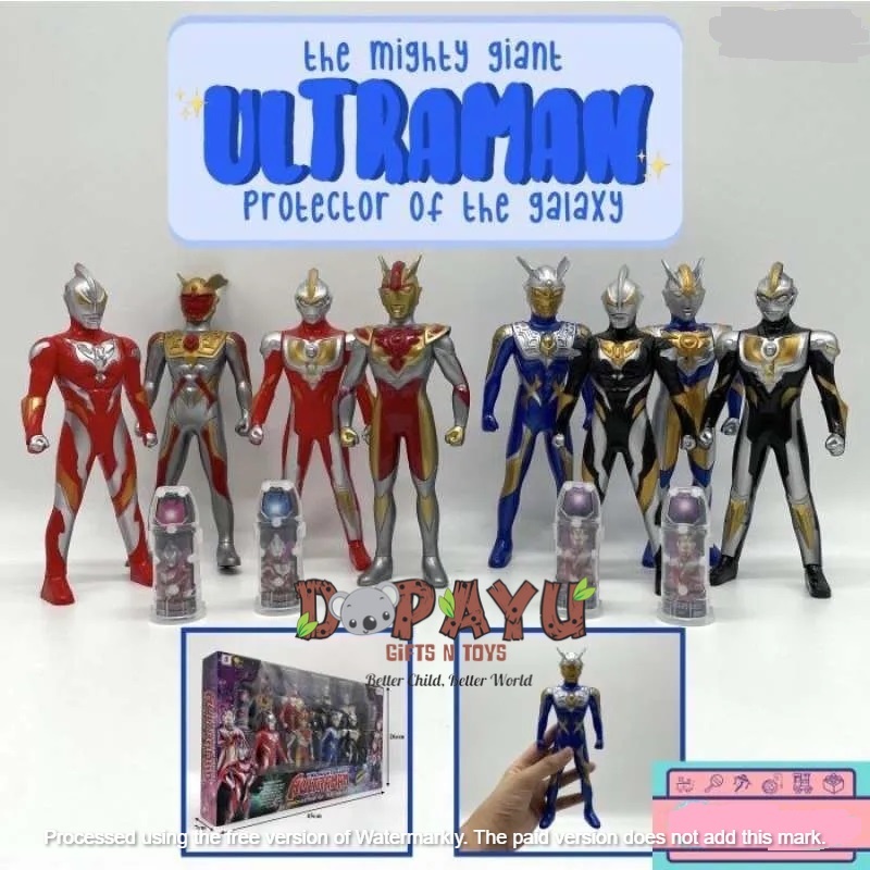 Mainan Figur Ultraman THE MIGHTY GIANT AULTRAMAN 8PC BP9565