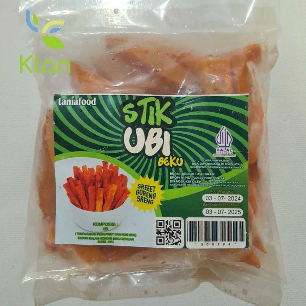 

TANIAFOOD STIK UBI BEKU NON MSG DAN TANPA PENGAWET 250GR
