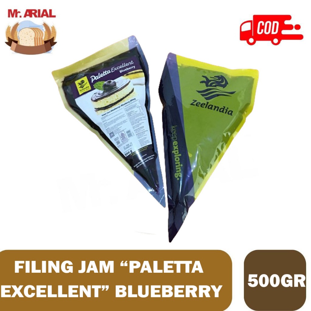 

Zeelandia Filling Paletta Excellent Blueberry 500Gr // Selai Blueberry // Filling Jam Blueberry 500Gr