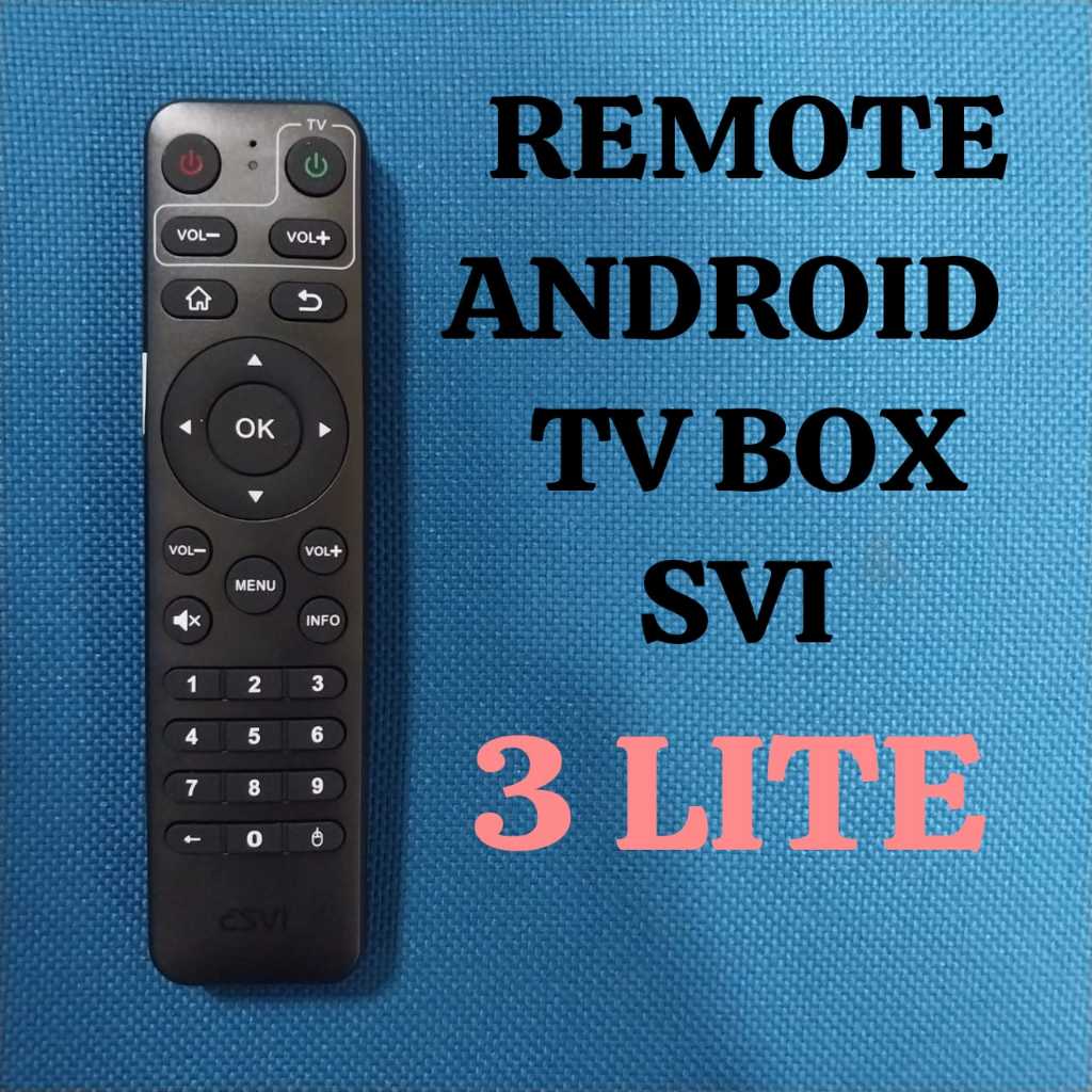 Remote svicloud 3lite android tv box remote non voice svi 3lite