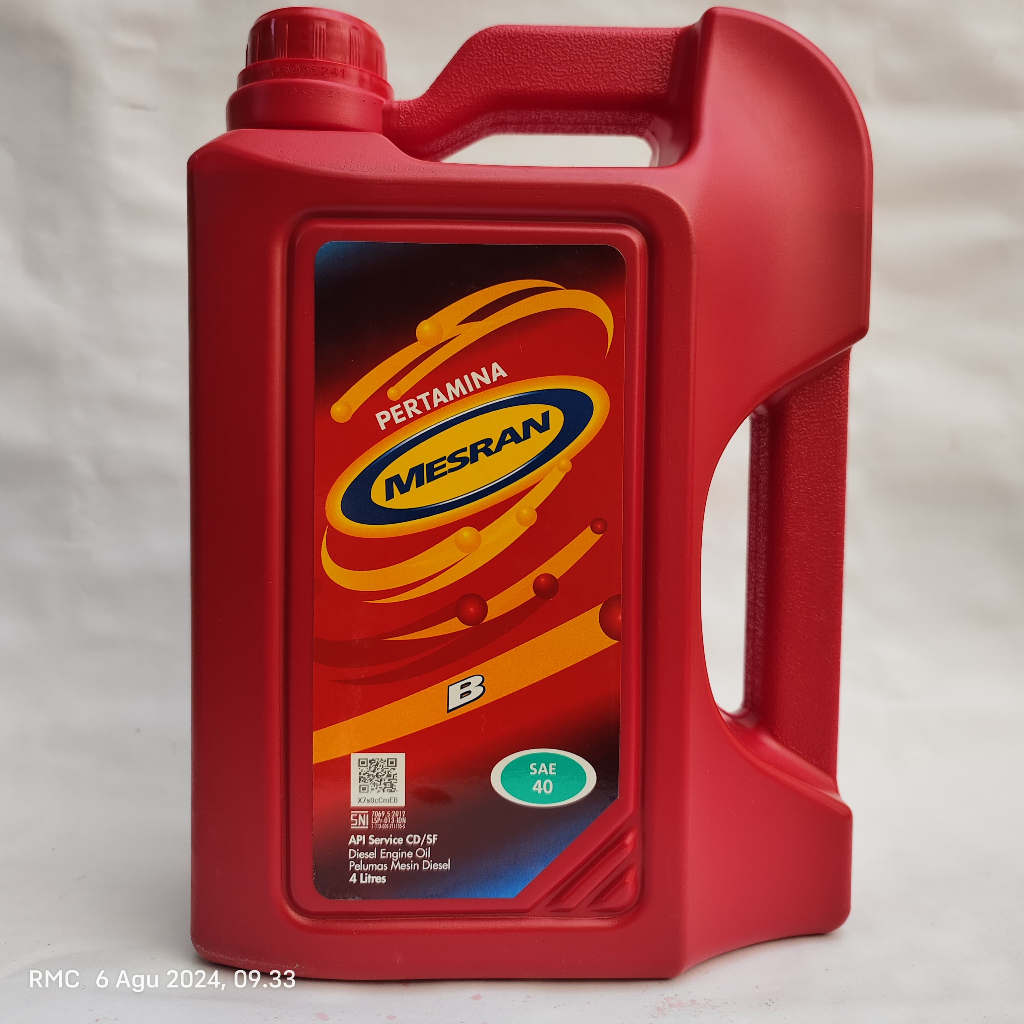 Oli Pelumas Mesin Diesel Mesran B  4Liter SAE 40