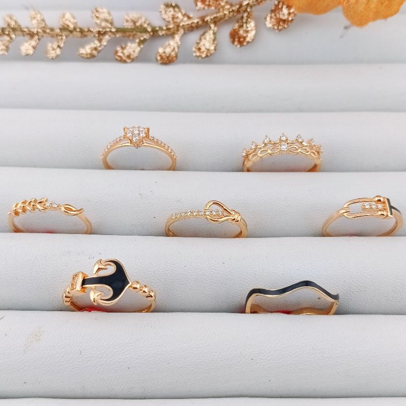 Cincin fashion emas kadar 17 karat