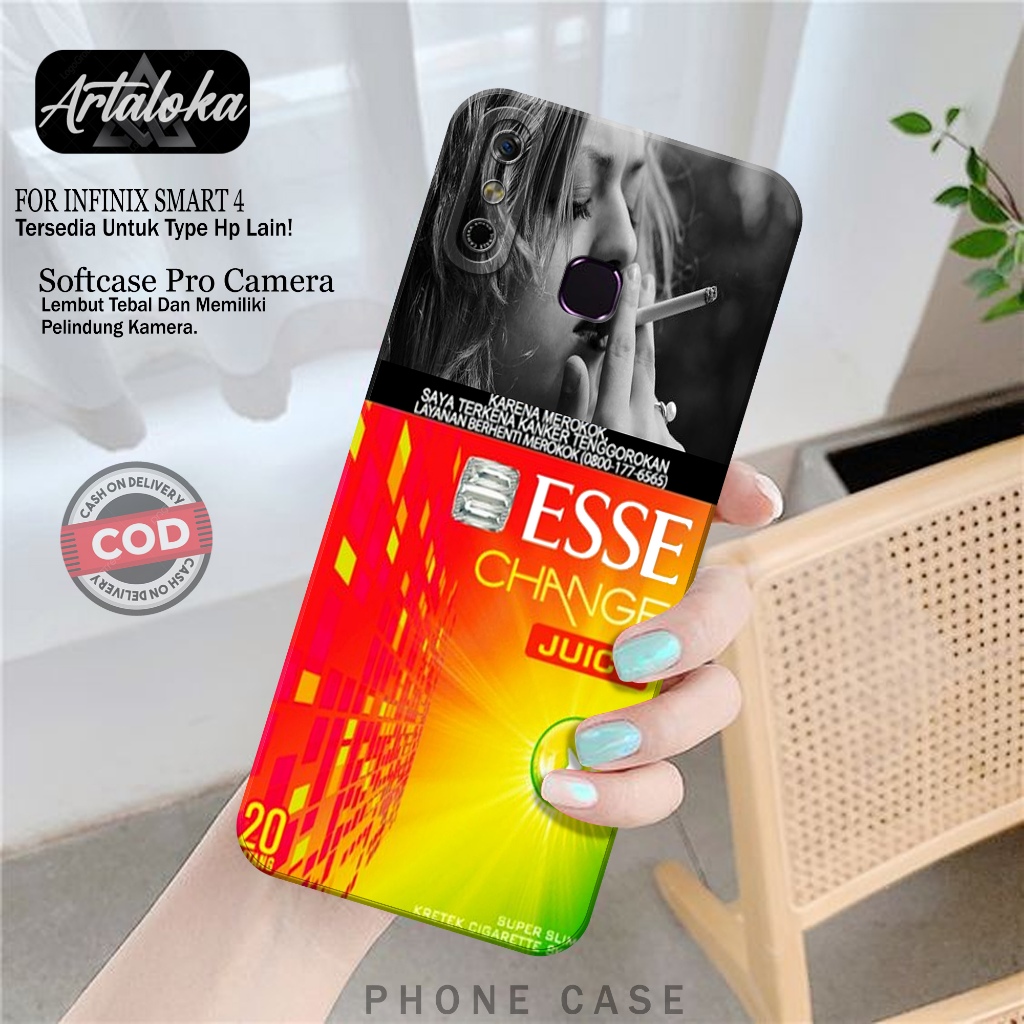 Case Hp Infinix Smart 4 Fashion Case RK Softcase Infinix Smart 4 Silikon TPU Pro Camera Casing Infin