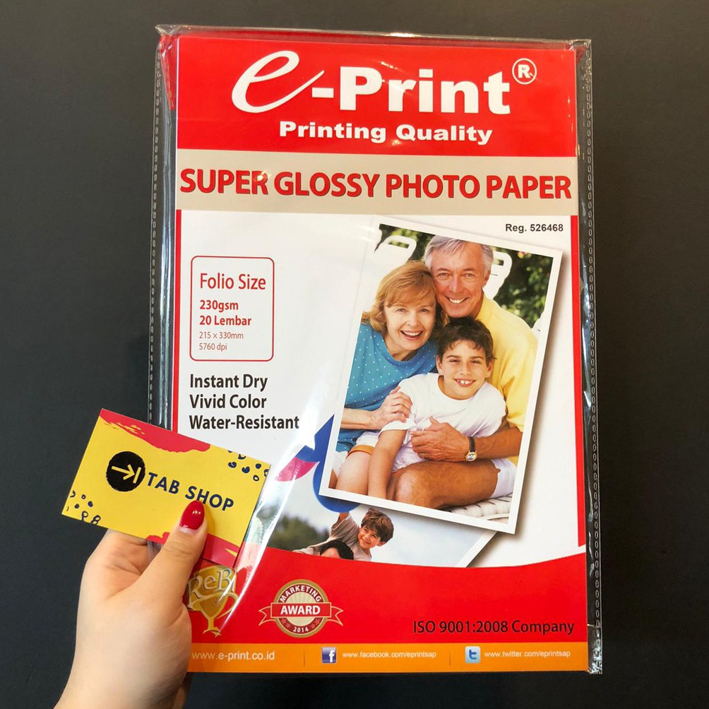 

s7 Super Promo TAB SHOP EPRINT SUPER GLOSSY F4 23 GSM 2 SHEET EPRINT KERTAS FOTO SUPER GLOSSY 23 GSM F4 2 LEMBAR A71