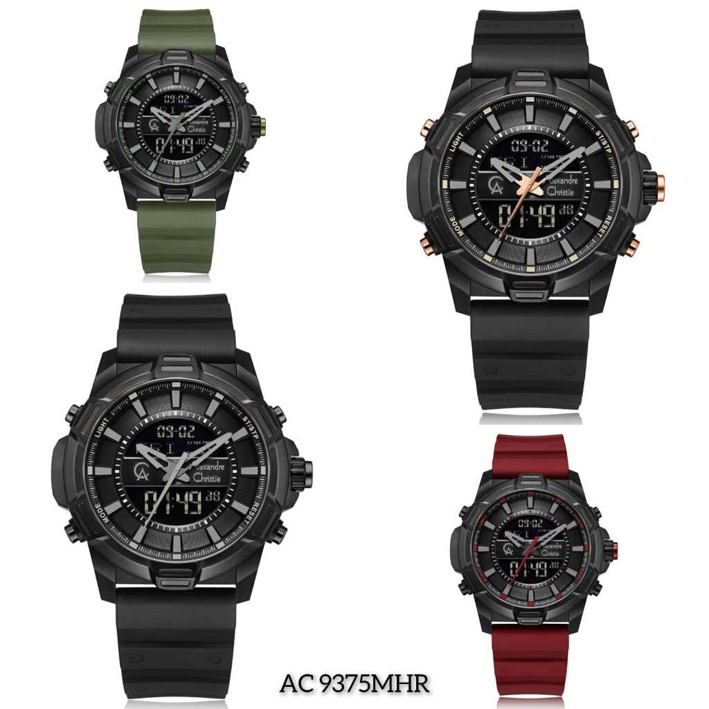 alexandre christie AC 9375 MHR Jam Tangan Pria Digital Analog