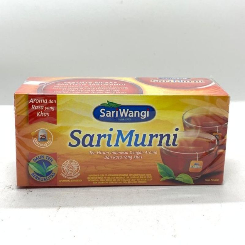 

SARIWANGI 100% TEH ASLI BOX 25'S X 1.6 gr - sari murni teh hitam Indonesia