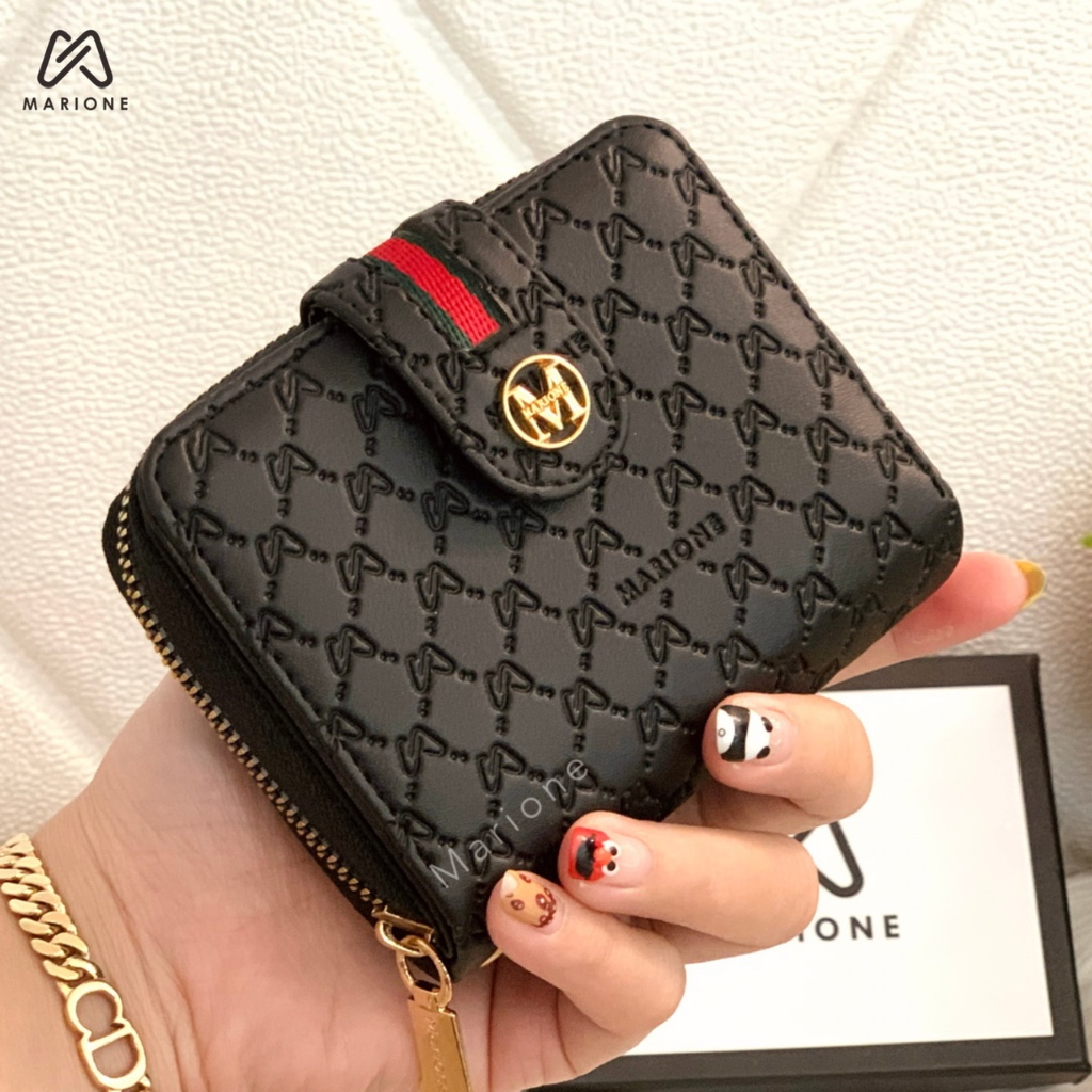 MARIONE - Dompet Kartu Tumpuk YOYOGI Dompet Mini Lipat Uang Kertas Kartu ATM Dompet Pendek Wanita