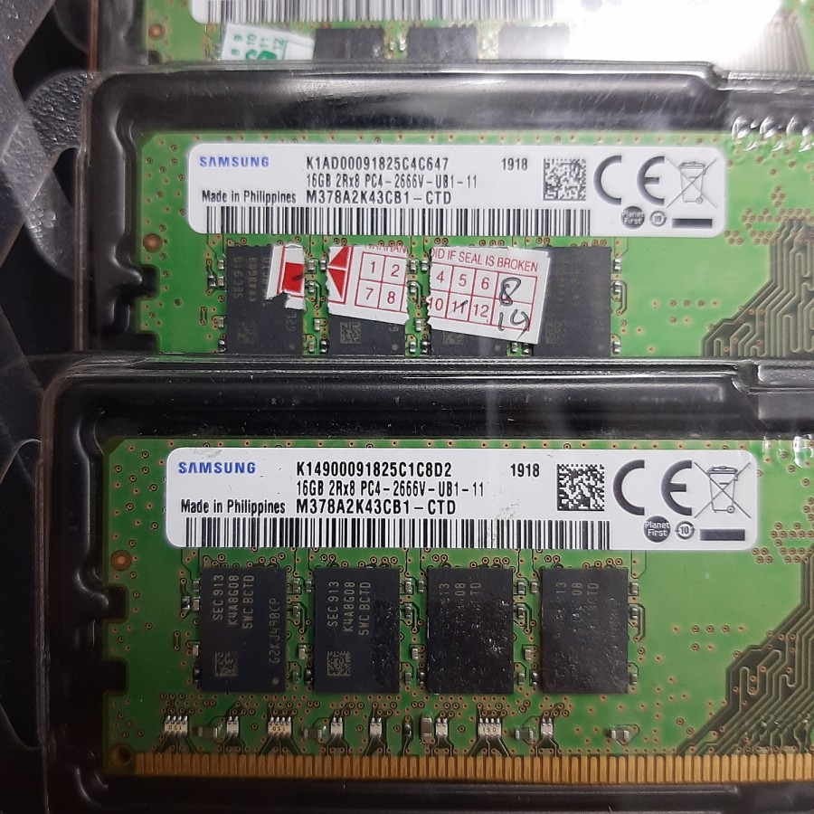 Memory server 16gb DDR4 PC4-2666V FOR DELL T30/T40 SAMSUNG