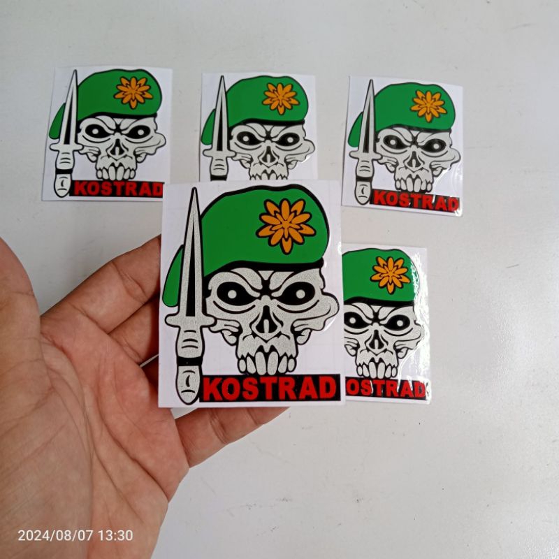 

stiker cutting logo kostrad