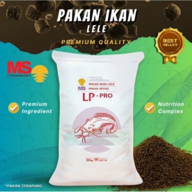 PELET IKAN LELE (PREMIUM) MS PRIMA FEED LP REPACK 1 KG & 2 KG PROTEIN TINGGI PAKAN IKAN HIGH PROTEIN