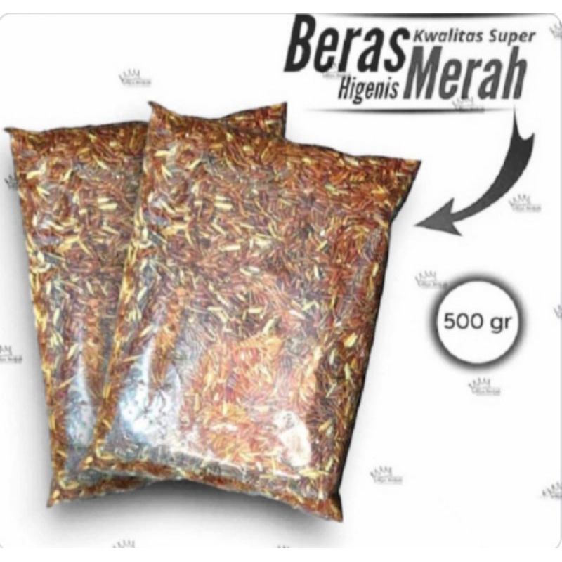 beras merah pakan ayam Bangkok/ 500g