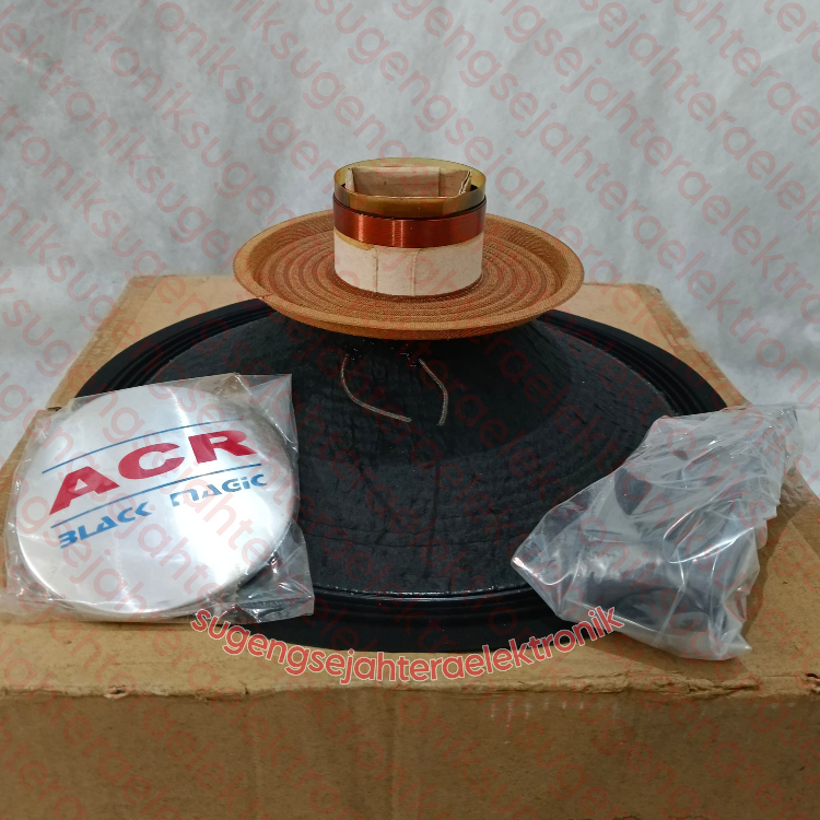 Recone Kit Reconkit Speaker ACR Black Magic 1590 Original // Recone Kit 1590 Black Magic ACR