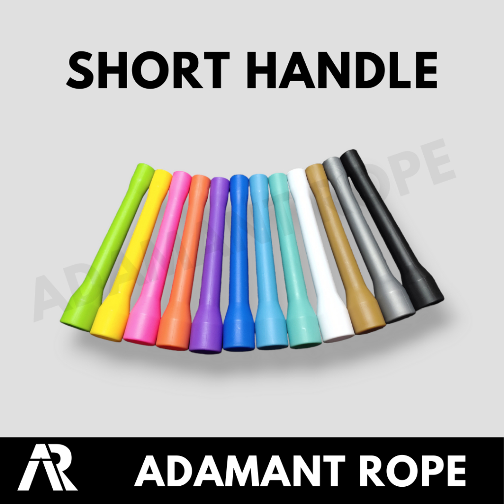 [ADAMANT ROPE] SHORT HANDLE BEADED PVC JUMP ROPE LOMPAT TALI SKIPPING OLAHRAGA TALI CARDIO