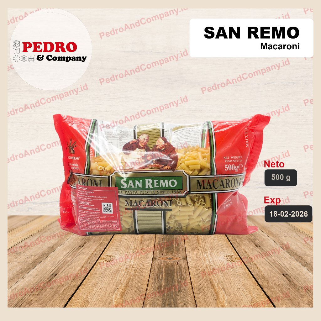 

San remo macaroni 500 gram - pasta kering instant