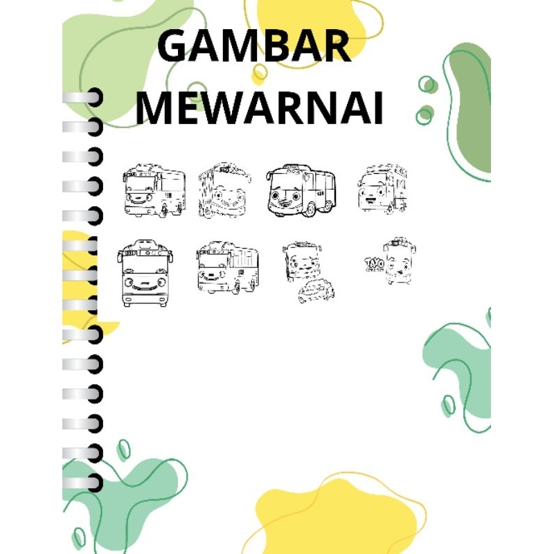 

lembar mewarnai anak, tayo