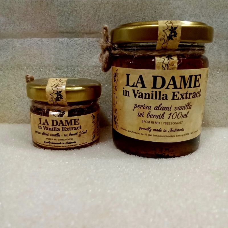 

VANILLA EXTRACT LA DAME 25 ML & 100 ML HALAL INDONESIA