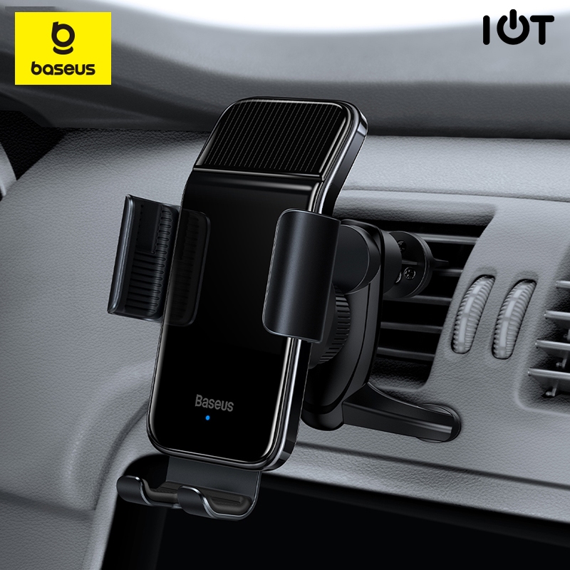 BASEUS Smart Solar Power Wireless Car Mount Electric Holder