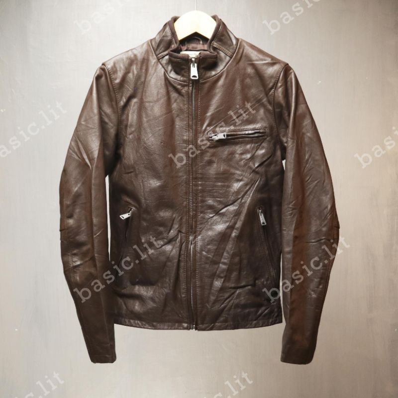 Journal standard 🇯🇵 caferacer leather jacket second preloved
