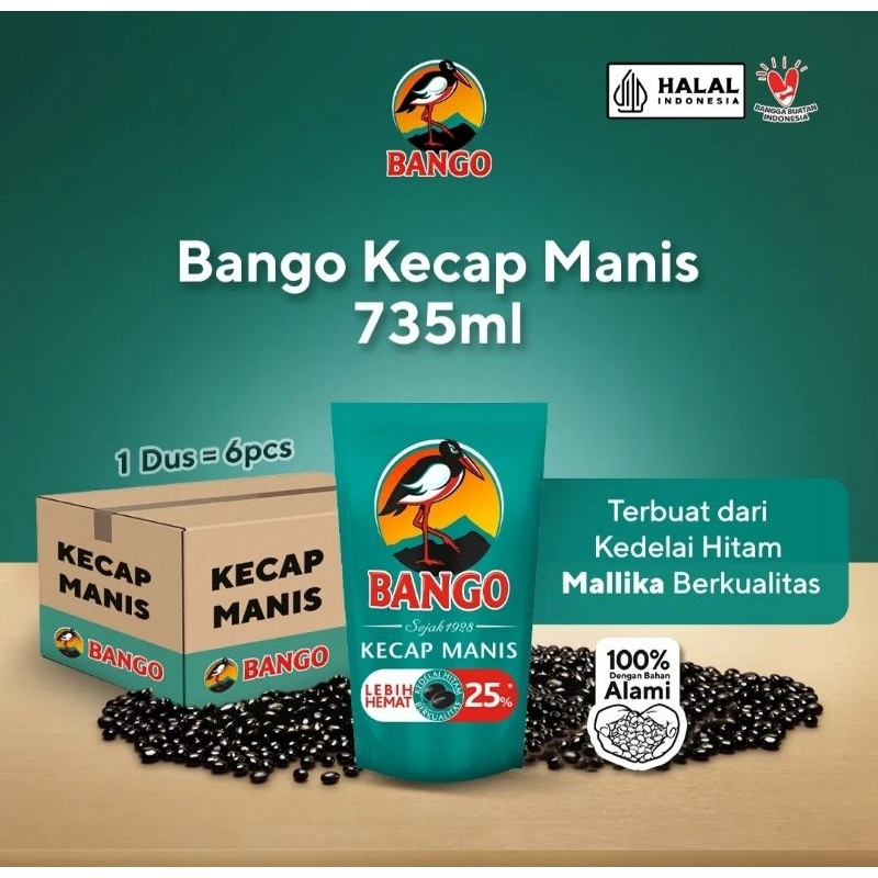 

Bango Kecap Manis 735ML isi 6 (1 Carton)