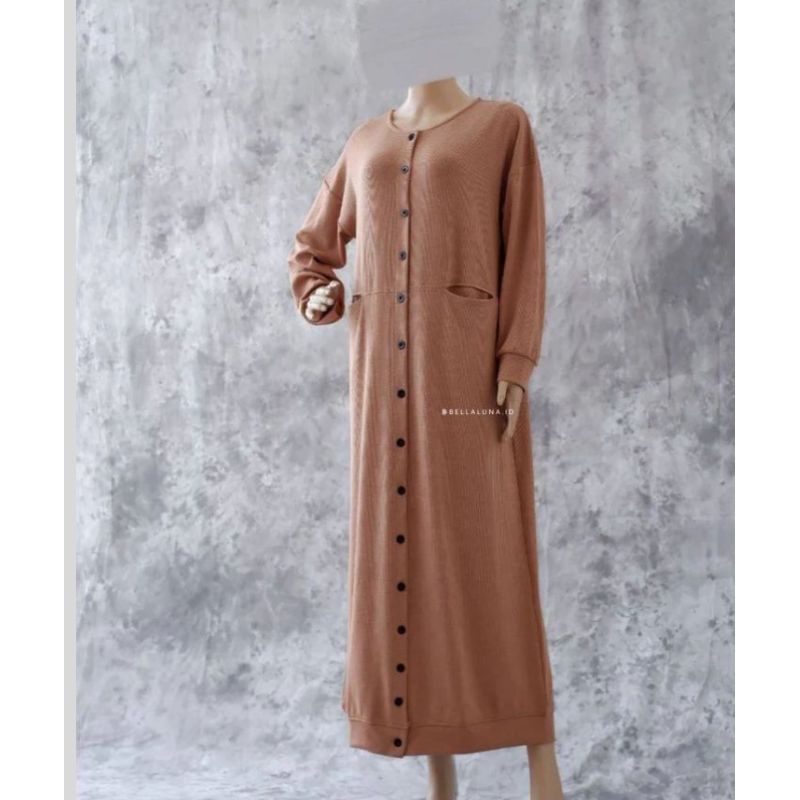 zeya abaya bellaluna gamis knit