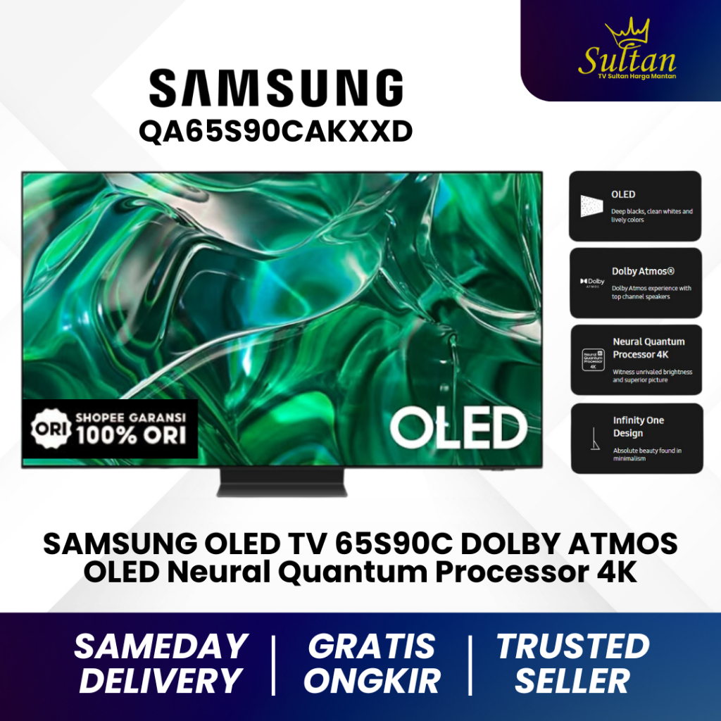 Samsung Smart TV OLED 4K S90C 65" QA65S90CAKXXD OLED Display & Quantum Dot