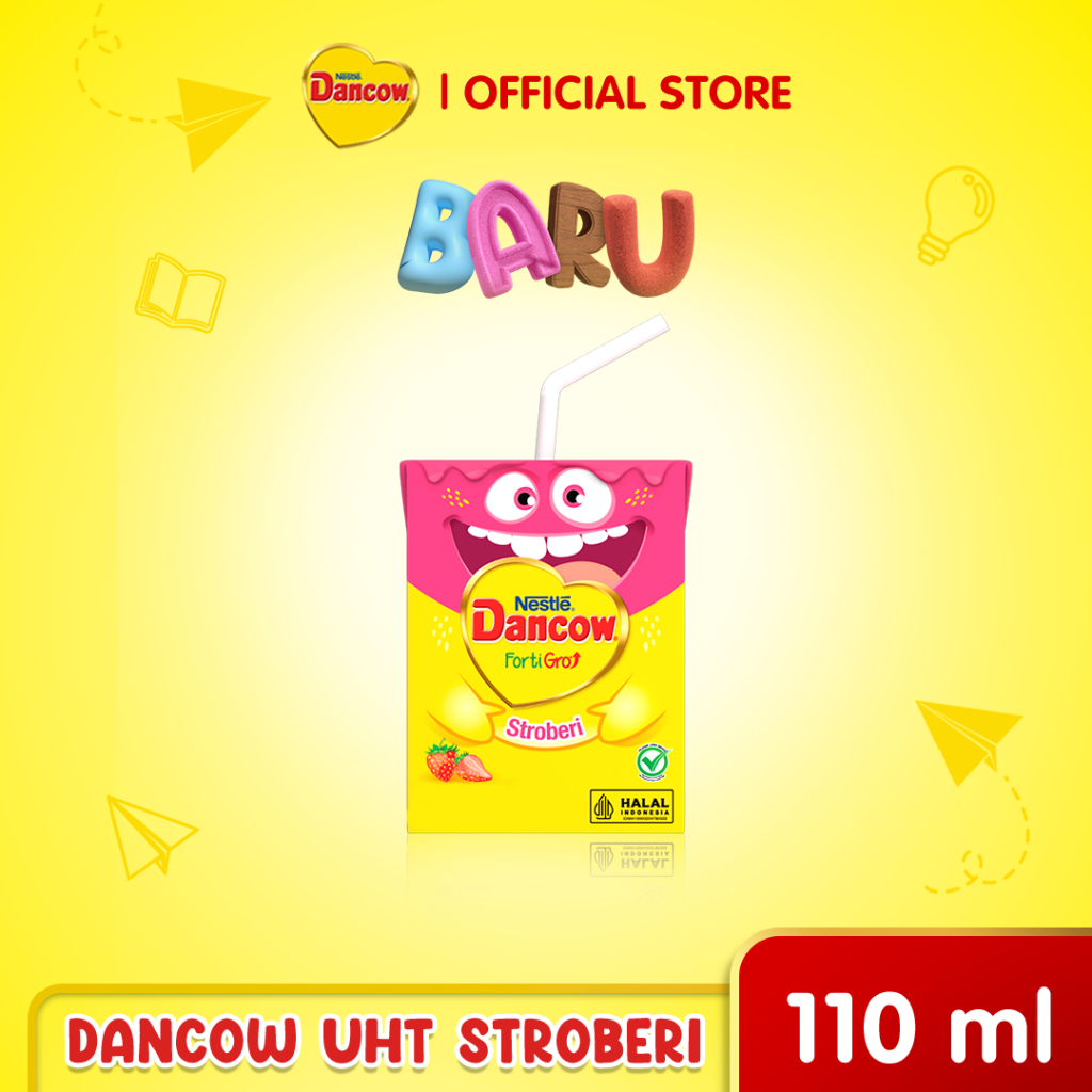 

Dancow Strawberry Fortigro Excelnutri+ UHT 110ml