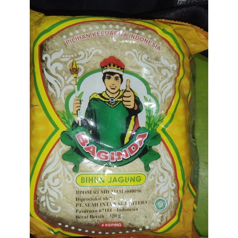 

BIHUN JAGUNG BAGINDA 320G