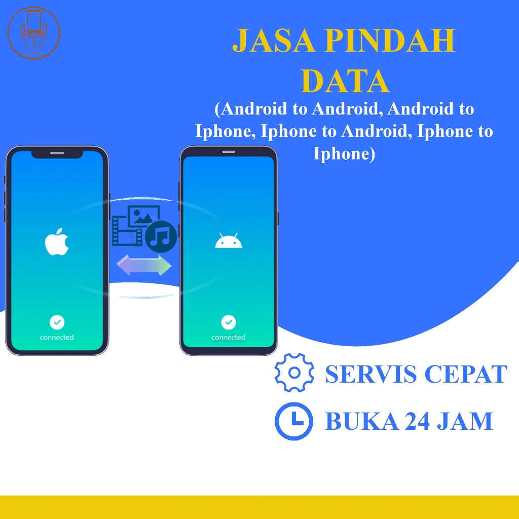 Jasa Pindah Data Media (Foto, Video, Audio, Kontak) dari Android ke iOS, dari iOS ke Android, dari A