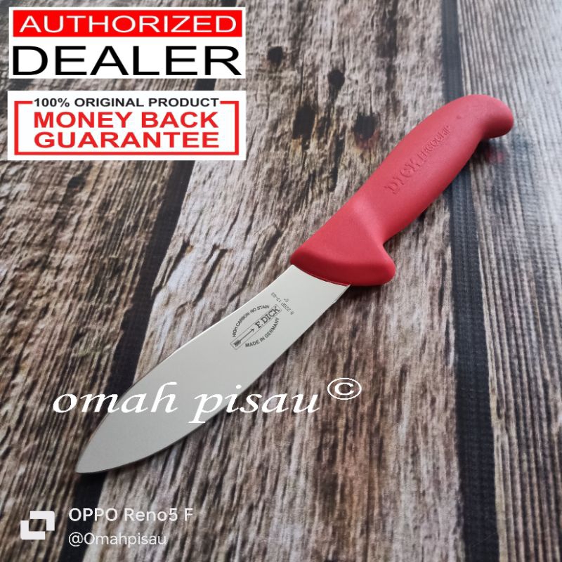 Lamb skinning / pisau seset kulit domba F. Dick 13 cm 8.2260.13-03 Red made in germany