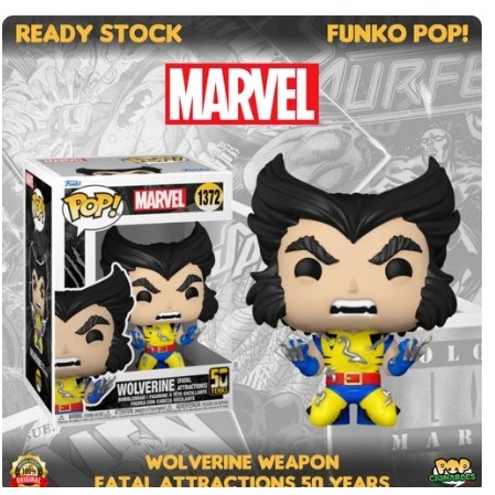Funko POP Marvel - Wolverine: 50 Years - Wolverine (Fatal Attractions) #1372