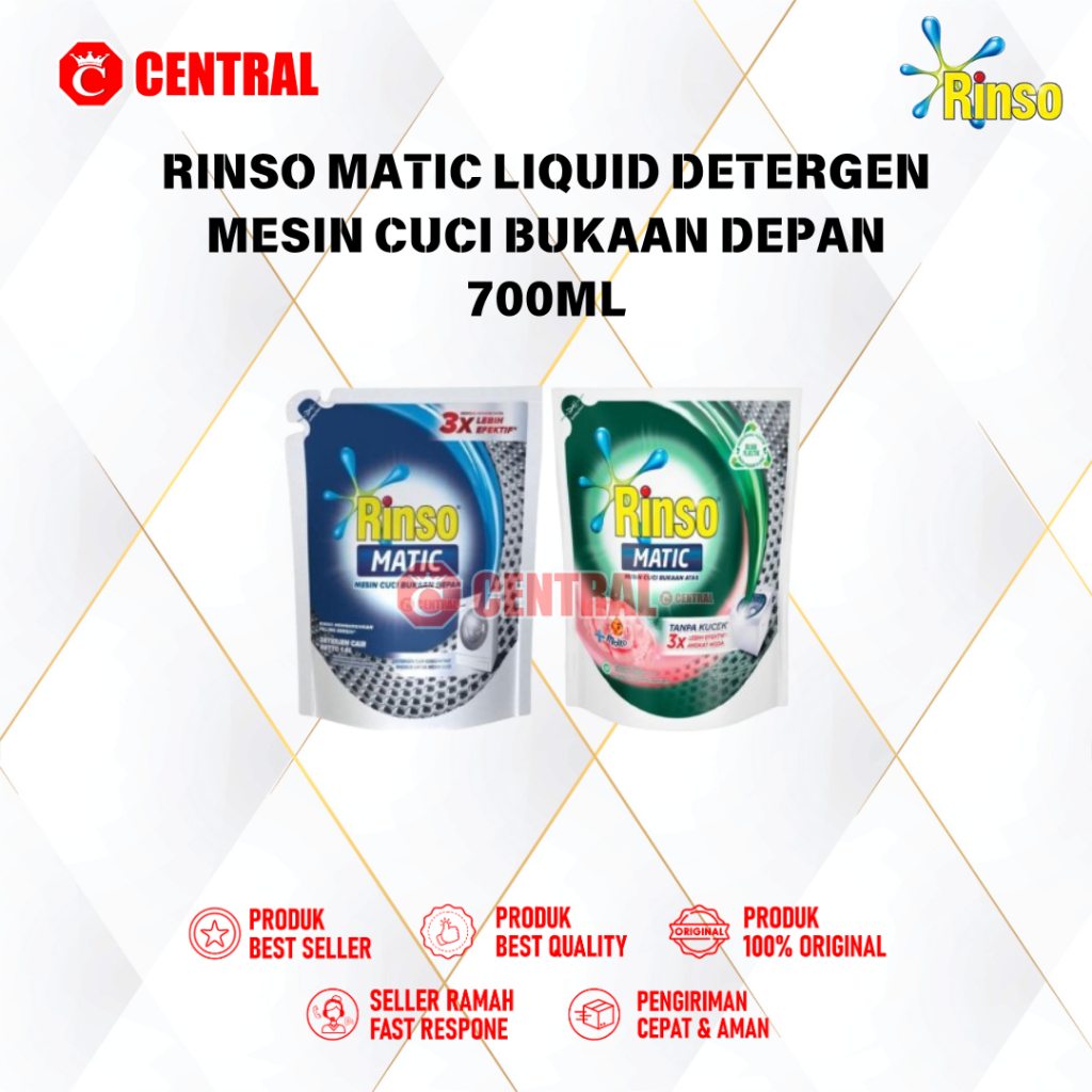 RINSO MATIC BUKAAN ATAS 700ml / Centralbandung