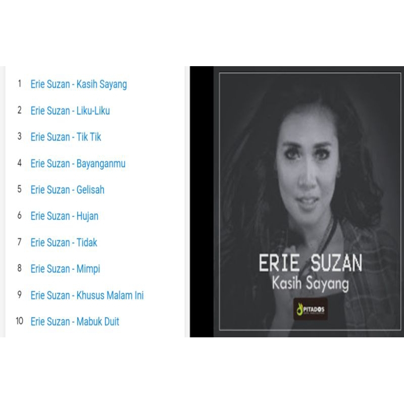 erie suzan cd album kasih sayang 2016