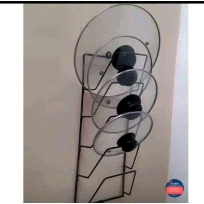 rak tutup panci tempel tembok//rak tutup panci dinding