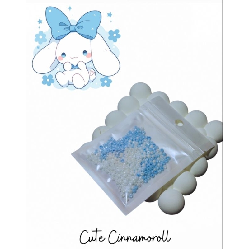 Manik Mute Mode Payet Pasir 8/0  (25gr) cinnamoroll sanrio | DIY manik manik | mute mute gelang | ma