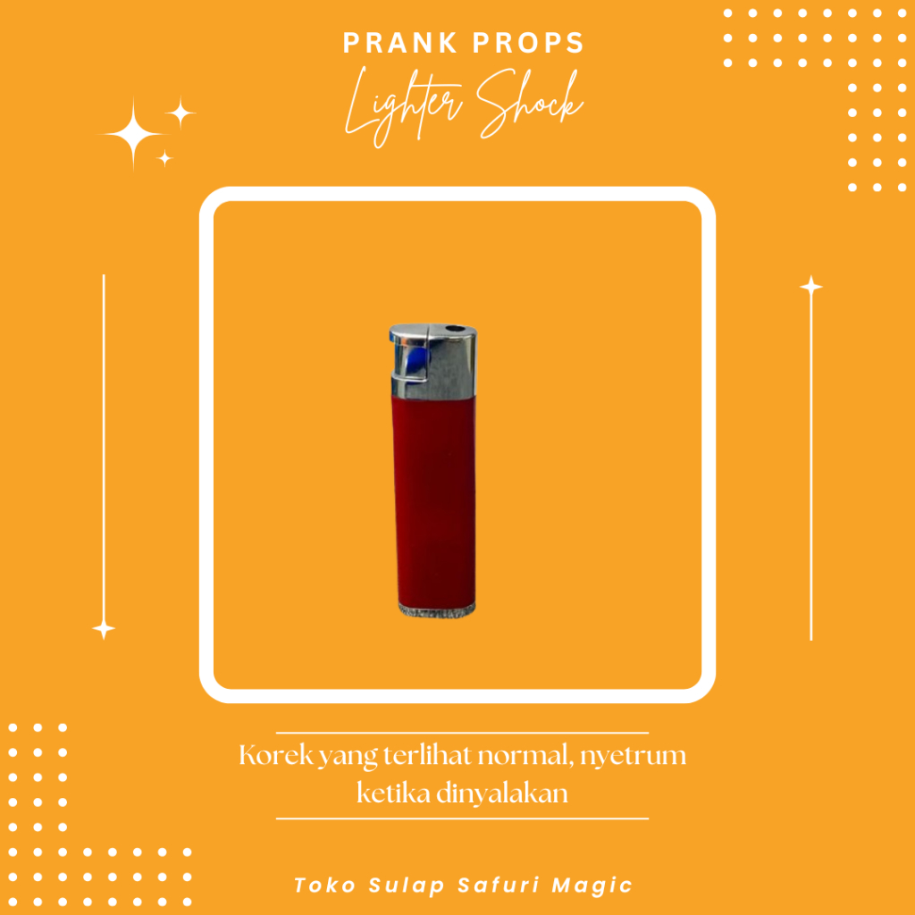 Alat Prank Lighter Shock - Alat Prank - Korek Strum - Korek Setrum - Korek Prank - Toko Sulap