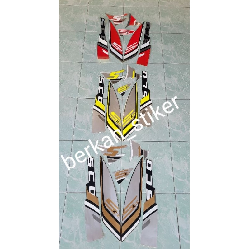 stiker striping scoopy sporty tahun 2023/striping scoopy