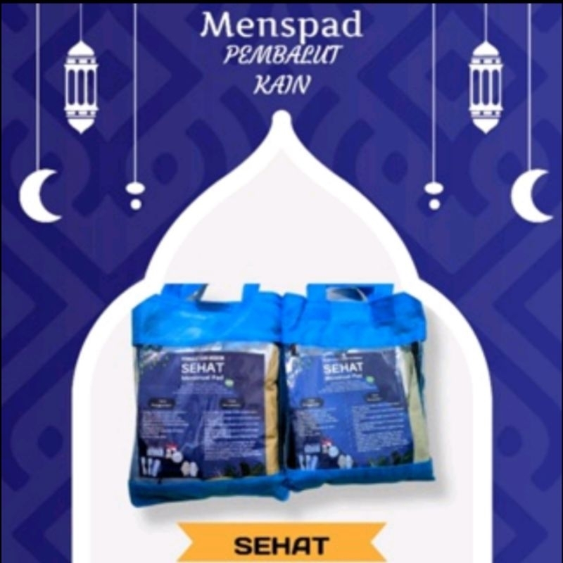 MENSPAD Merek SEHAT Pembalut Kain Cuci Ulang Terbuat Dari Polyester Serat Bambu