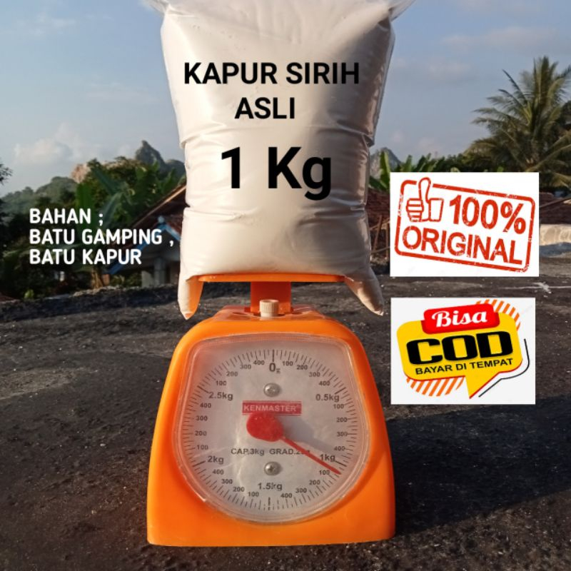 

kapur sirih 1 kg serbuk | kapur sirih Ca(OH)2 asli gamping banyak manfaat
