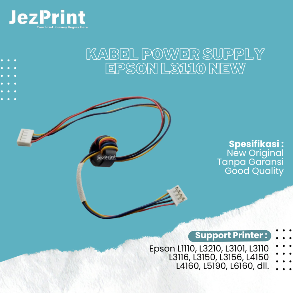 Kabel Extension Adaptor Printer Epson L3110 L3110, L3150, Kabel Power Mainboard to Power Supply