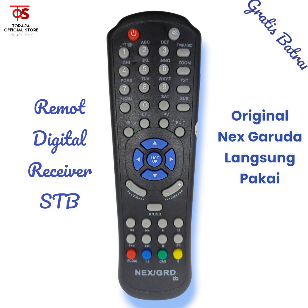 Remot Digital Receiver Parabola Matrix Garuda Burger S2 Nex Parabola - Remote Remot STB Nex Parabola