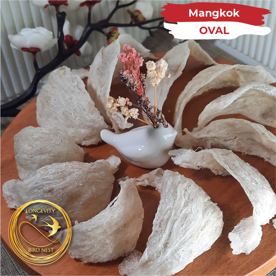 

Sarang Walet - 25gr-50gr-100gr - Mangkok Oval Kualitas Export - 燕窝 yànwō - Birds' Nest