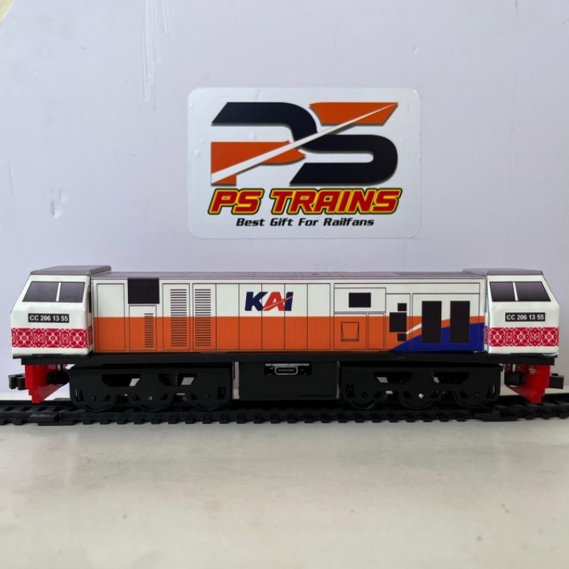 [ MODE CHARGER ] DOUBLE DINAMO MAINAN LOKOMOTIF KERETA API INDONESIA CC206 G20 NEW GENERATION Handma