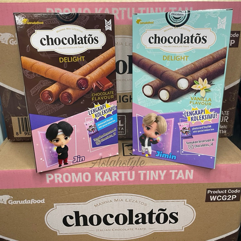 

[READY] Chocolatos x Tinytan Rasa Coklat/Vanila (FREE 1 PHOTOCARD RANDOM DI DALAM BOX)