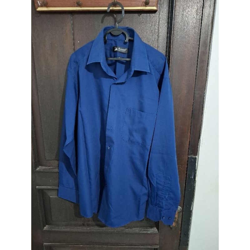 Kemeja Alisan Biru Original Lengan Panjang
