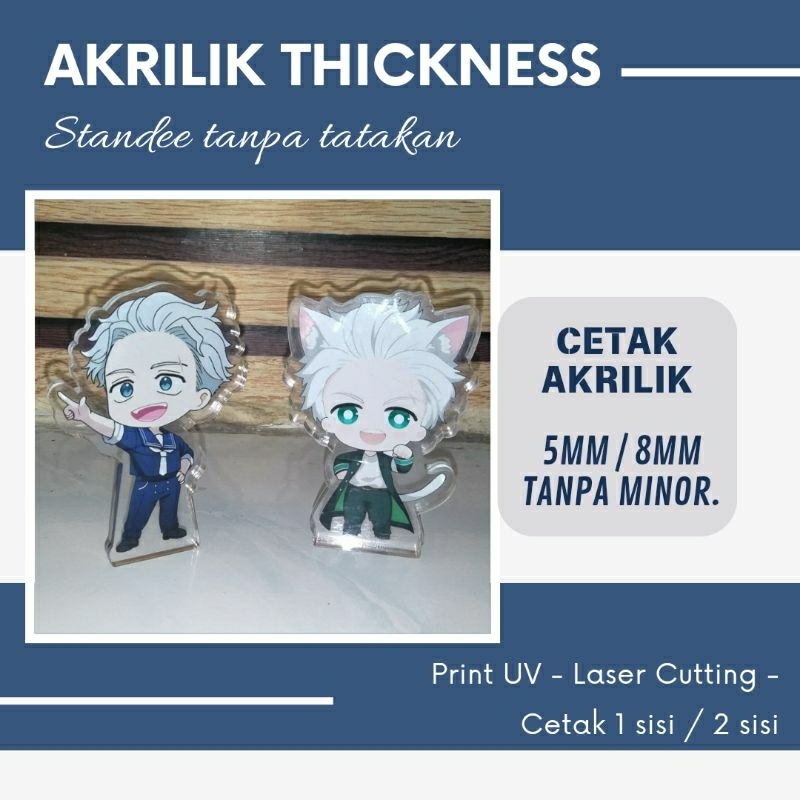 Custom Standee Akrilik / Custom standee akrilik tanpa alas / custom standee / Standee Thickness / St