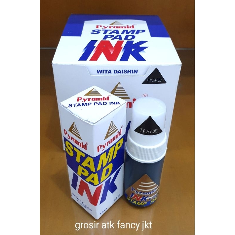 

Tinta Cap Bak Stempel Pyramid Ink 50 cc / Refill Stamp Pad Piramid